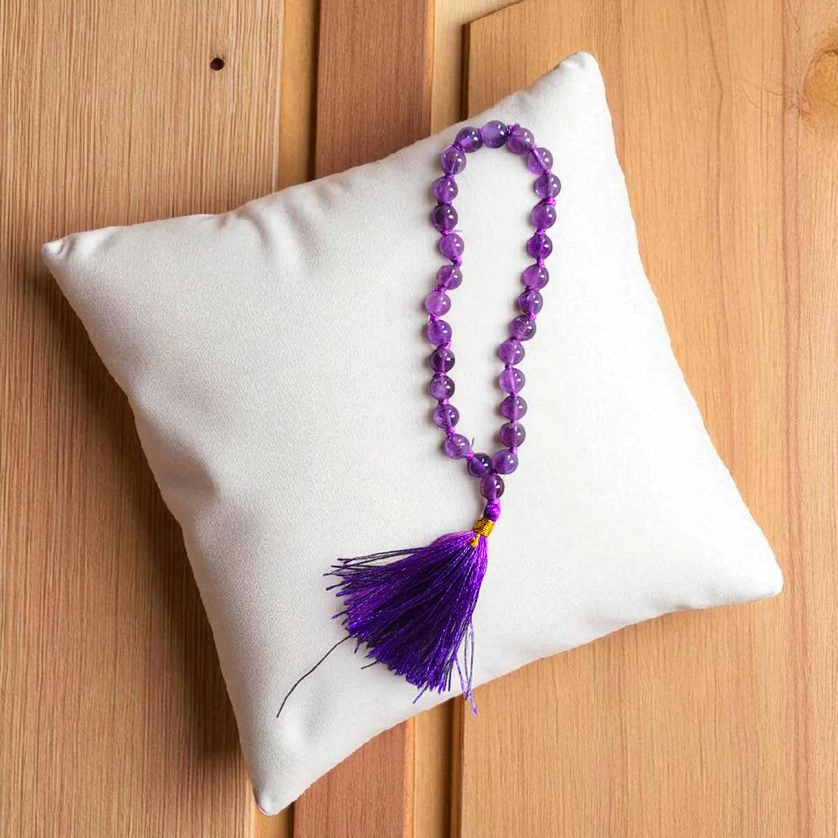 Amethyst Jaap Mala 27+1 beads (Mahamrityunjay Jaap Abhimantrit)