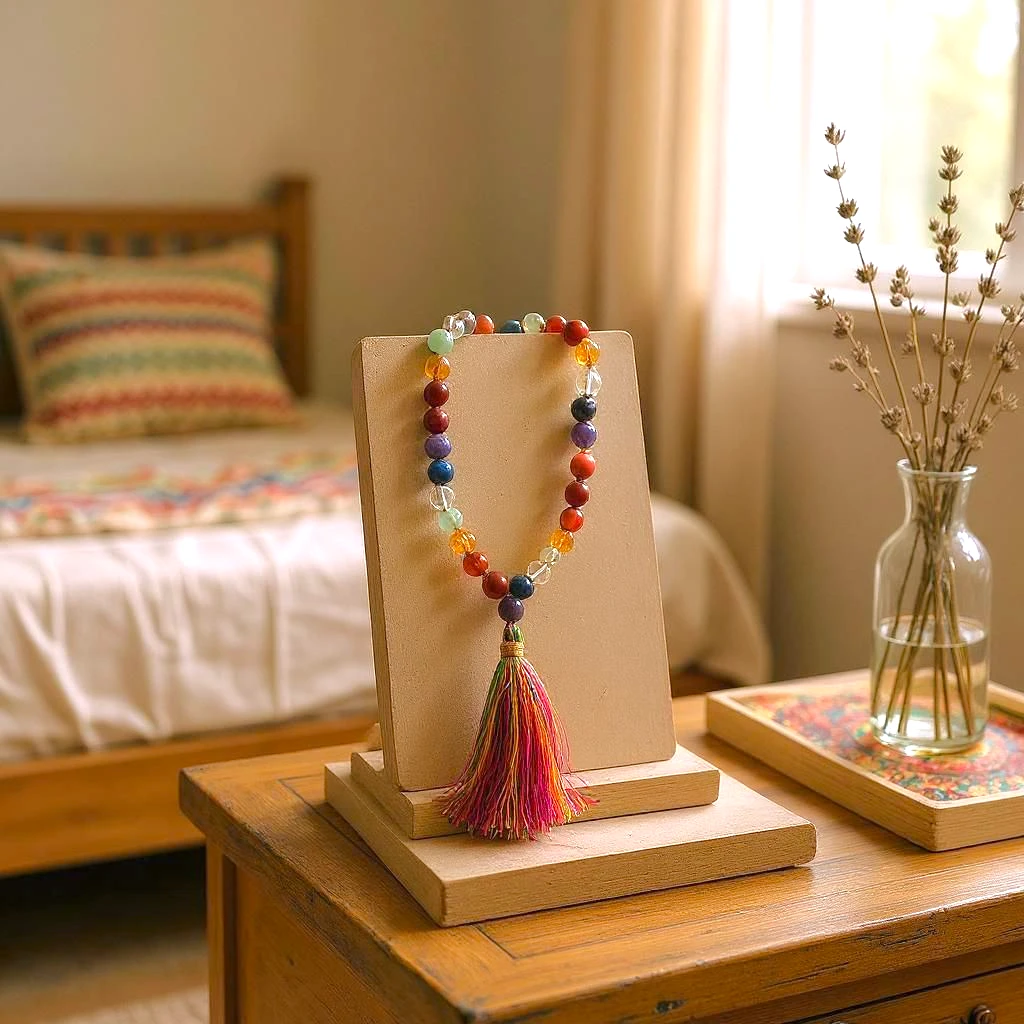 7 Chakra Jaap Mala 27+1 beads (Mahamrityunjay Jaap Abhimantrit)