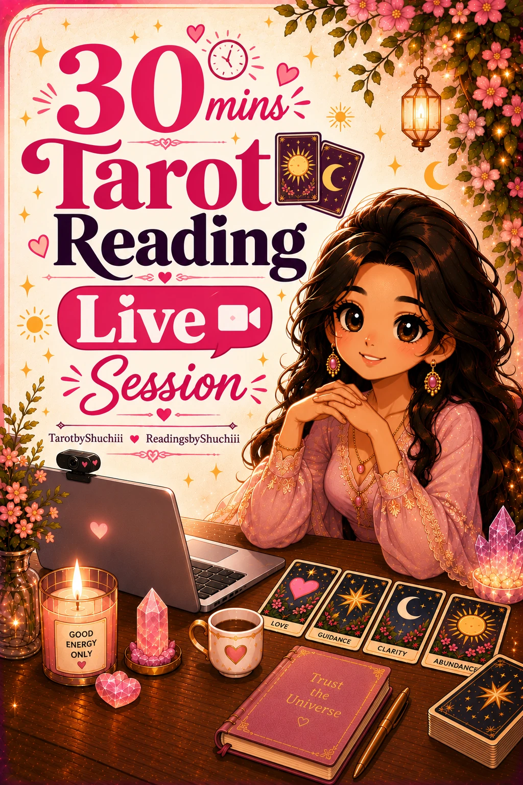 30 mins Tarot Reading Session (Video Call)