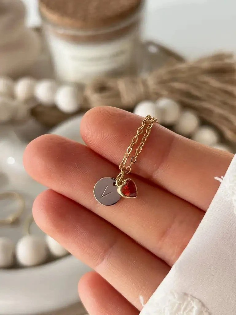 Secret Love Initial Necklace