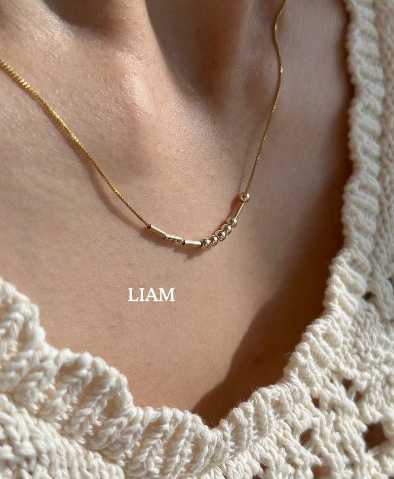 Morse code necklace