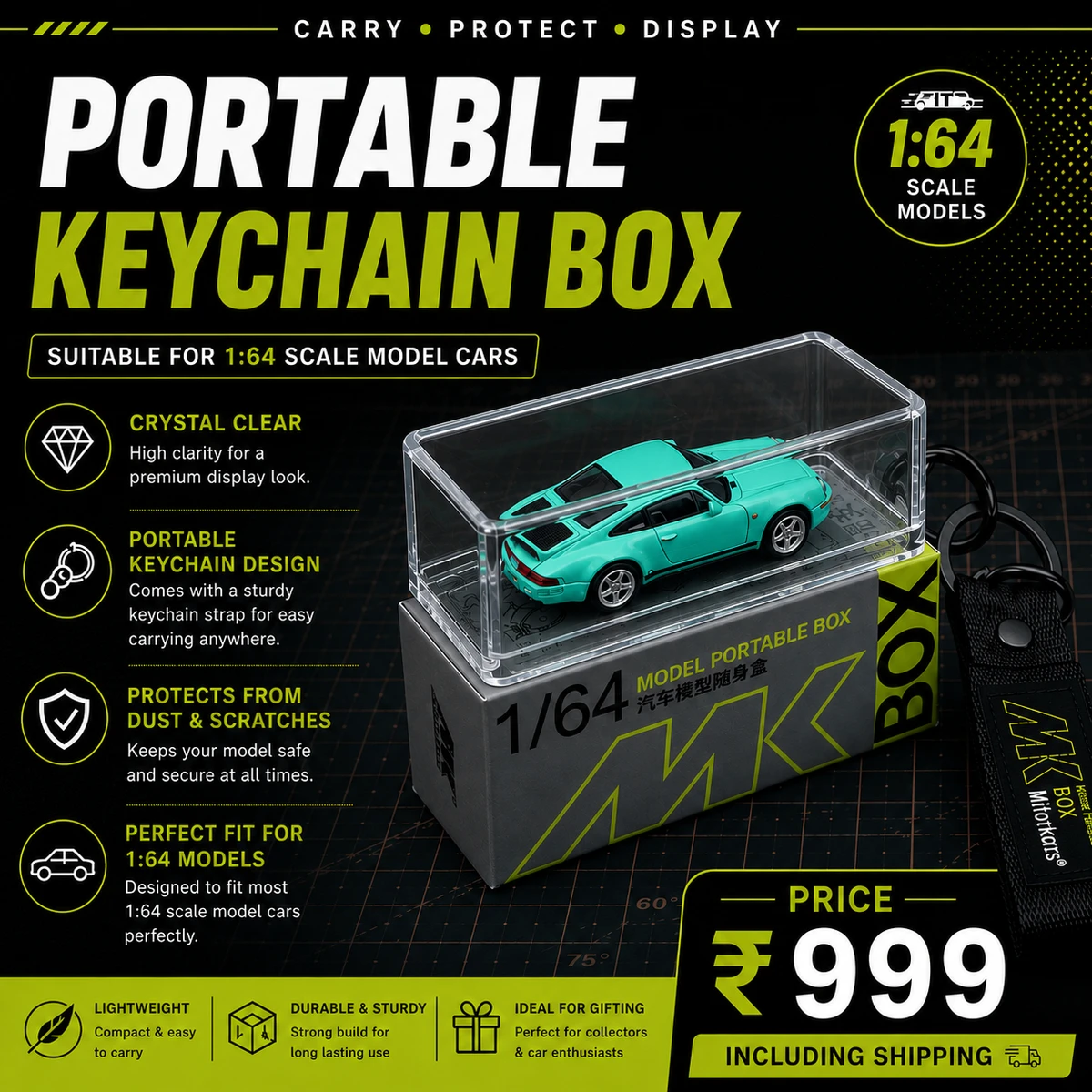 Portable keychain box
